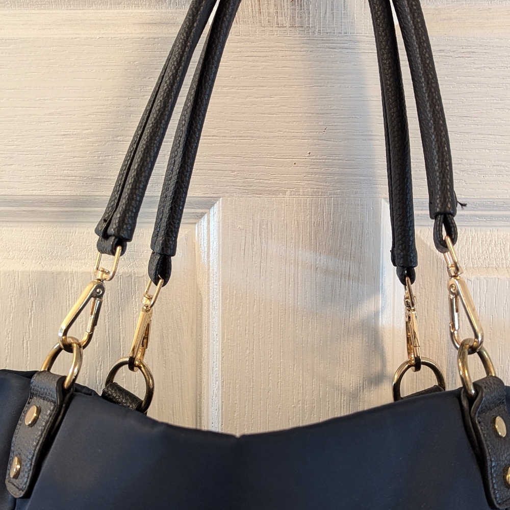 Large Navy Multi-Pocket Bag/Diaper Bag - Picture 5 of 6